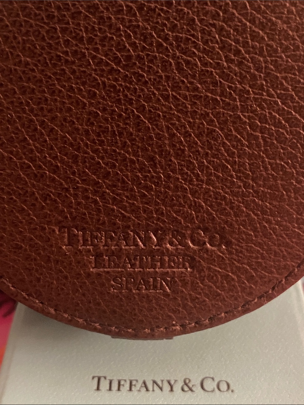 Tiffany & Co. Brown Leather Round Jewelry Case - NWT - Picture 3 of 6